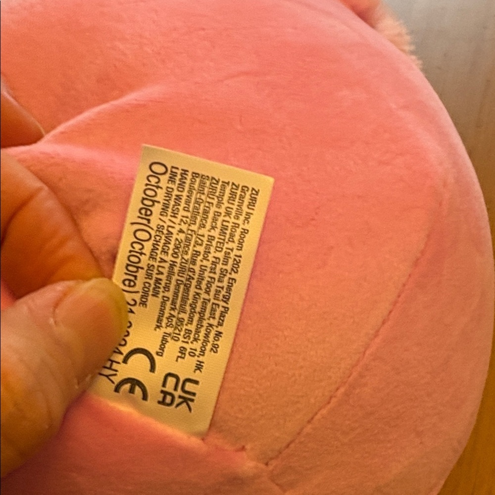 Snackles Pink and White Plush Toy - Picture 5 of 6